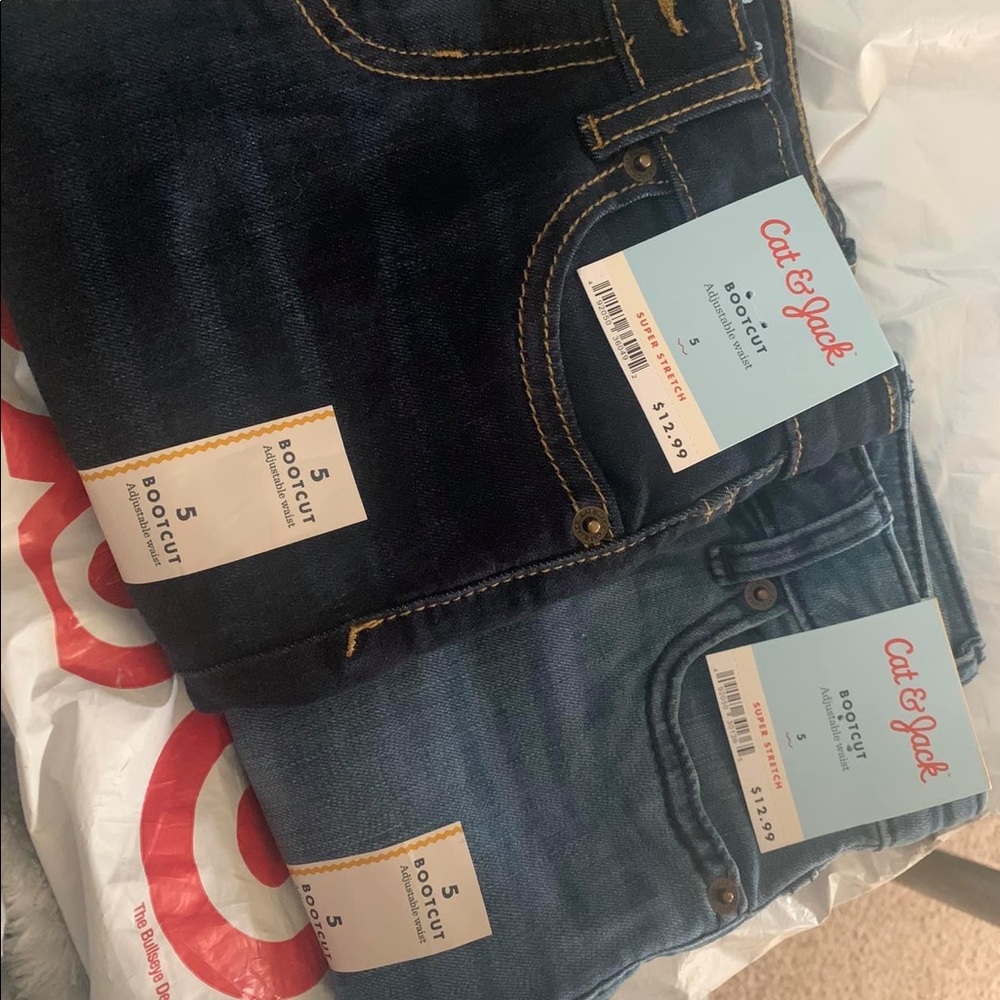 Cat & Jack bootcut jeans bundle.